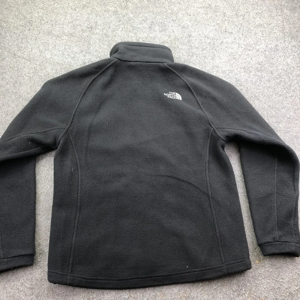 The North Face Jacket Mens Small Black Fleece Full Zip Pockets Outdoor Hiking